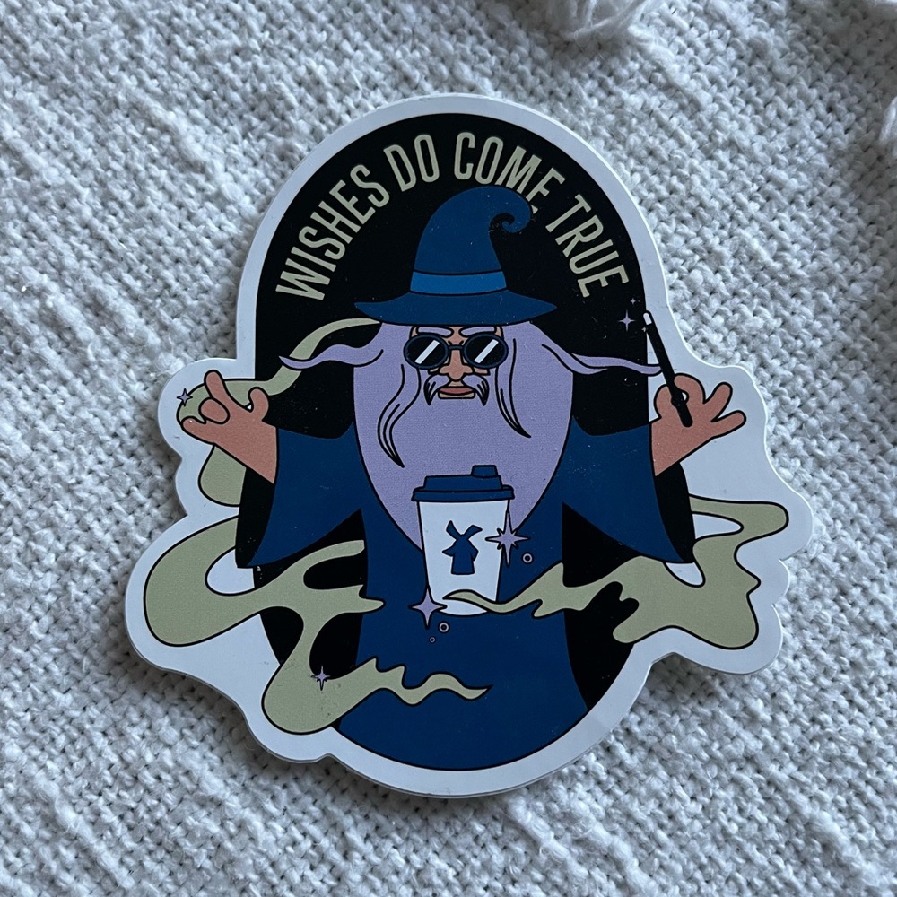 Dutch Bros Surprise Sticker "Wishes Do Come True" Wizard SEPTEMBER 2024